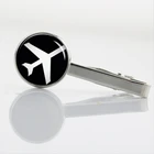 Мужские аксессуары изображение самолета галстук в винтажном стиле самолет космический Крафт Зажим для галстука карта планеты земли Туманность галстук булавки T770