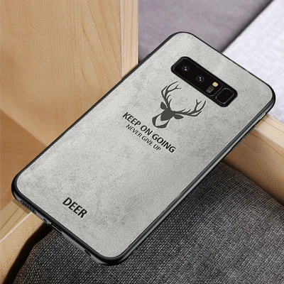 Gray Christmas Deer Чехол на самсунг Ультра-тонкий мягкий силиконовый ударопрочный матовый Бэтмен с рождественским оленем, чехол для Samsung Galaxy S8 s9 s10 Plus Note 8 9 чехол - Цвет: Gray Christmas Deer
