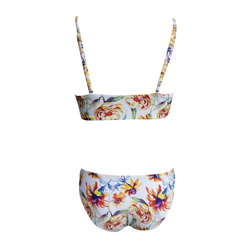 Бикини 2019 купальник Женский сексуальный с принтом комплект бикини утепленный