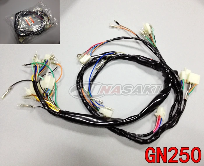 Новинка Бесплатная доставка для Suzuki GN250 GN 250 Электрический жгут проводов SUZUKI OEM NO.