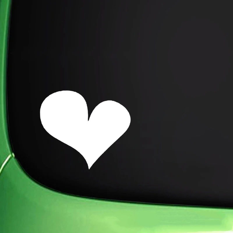 

QYPF 13CM*11.4CM Fashion Heart Love Car Sticker Vinyl Decor Decal Motorcycle Car Styling C15-0728