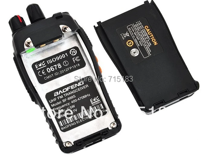 2pcs/Lot Baofeng BF-888S UHF 400-470MHz Mini Portable Two-way radio Transceiver BF 888S Walkie-Talkie for ham hotel | Мобильные