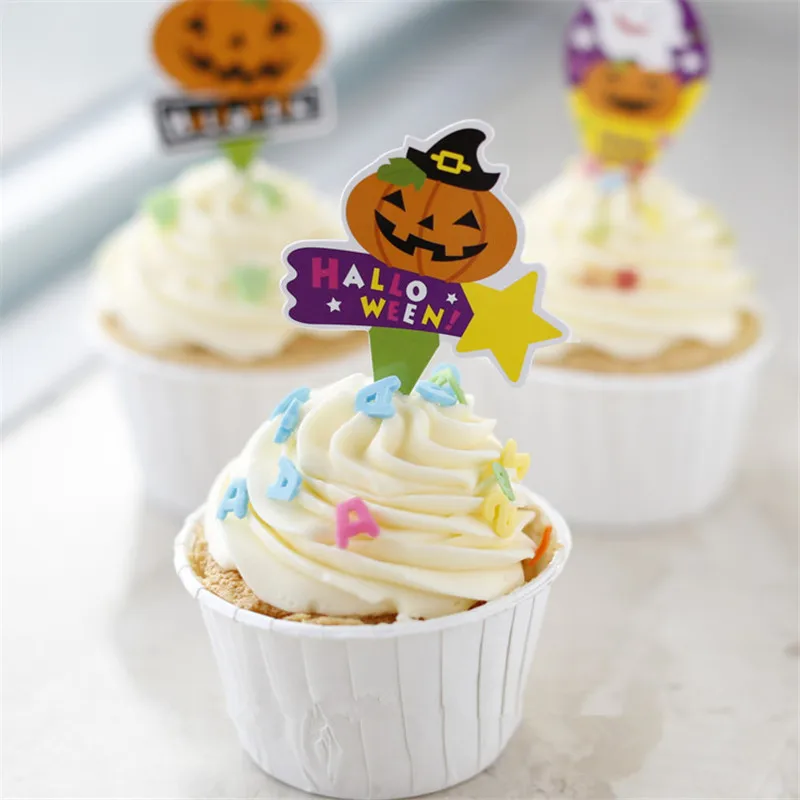 Украшения для торта в виде тыквы 100 шт. Хэллоуин Вечеринка | Дом и сад