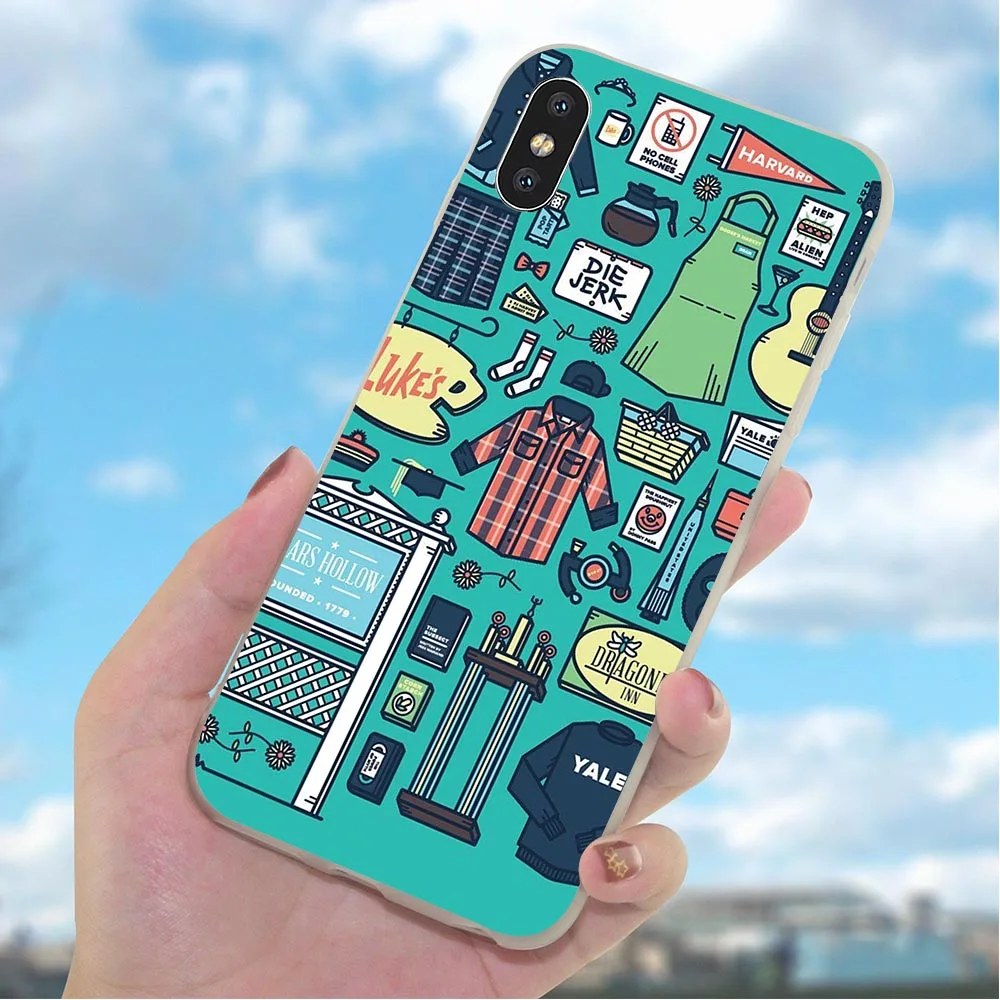 Мягкий чехол для телефона из ТПУ iPhone 7 Plus Gilmore девочек XR Xs Max X 8 6 6S 5S 5 SE 11 pro |