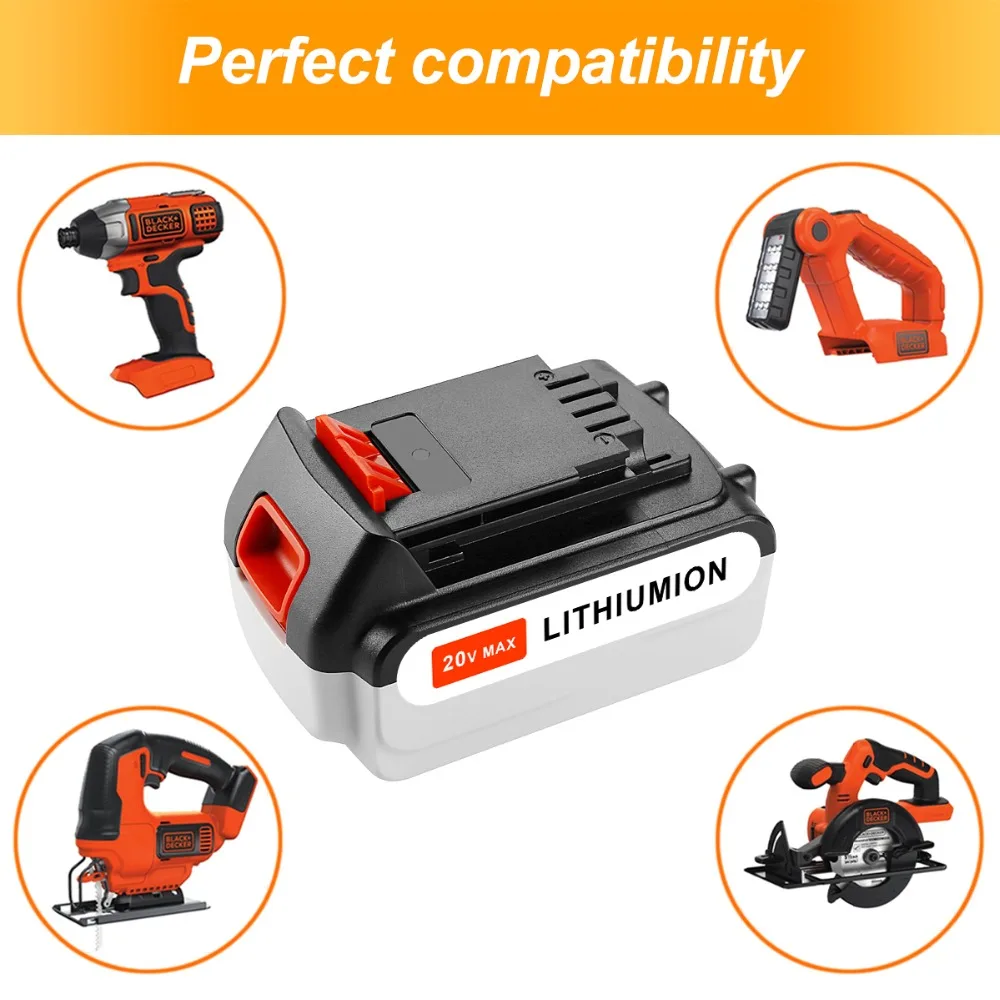 5000 мАч новая Замена 20V MAX аккумуляторная батарея для Black Decker LB20 LBXR20 LB2X4020