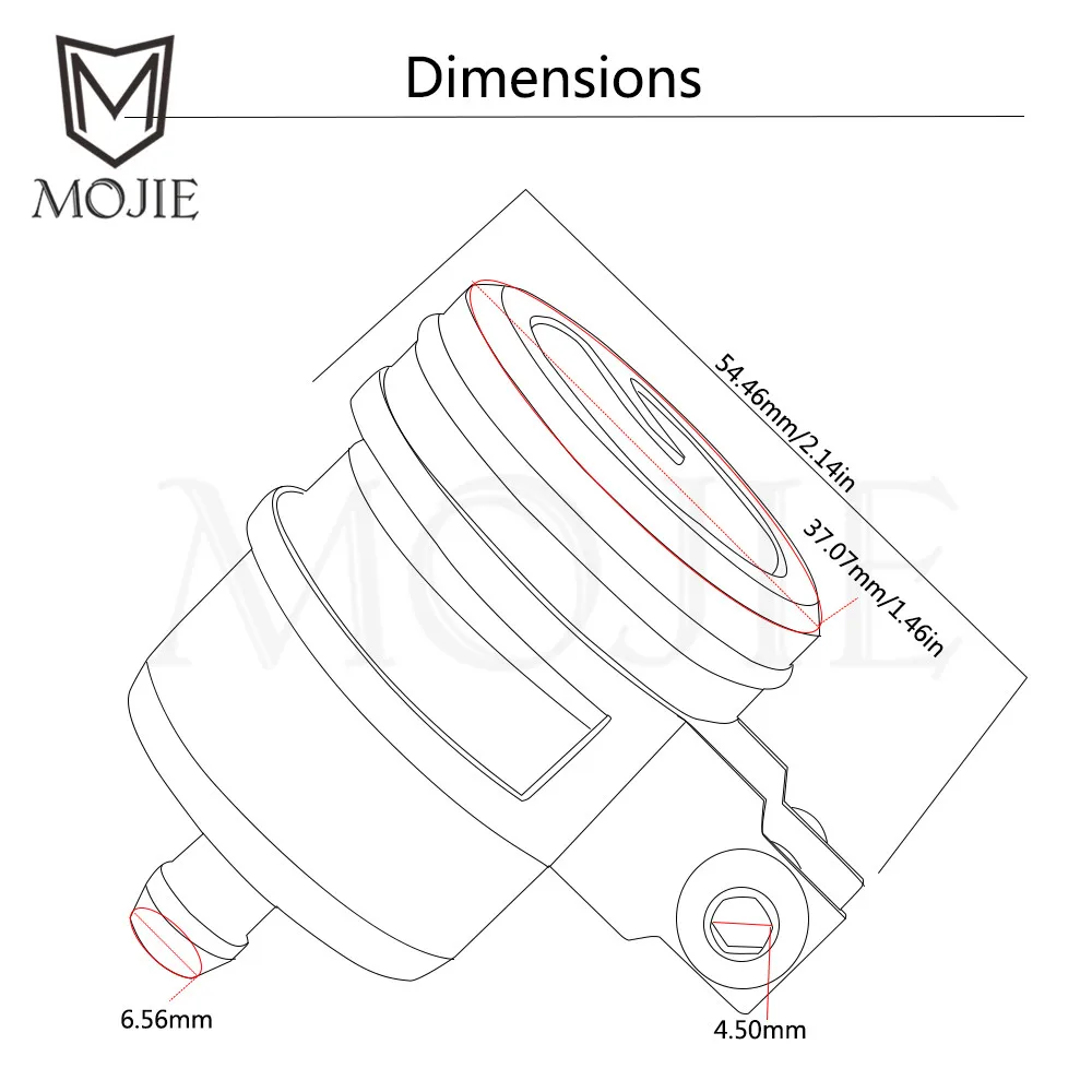 Мотоциклетный цилиндр Крышка Резервуара бак для мотоцикла жидкость масло чашка