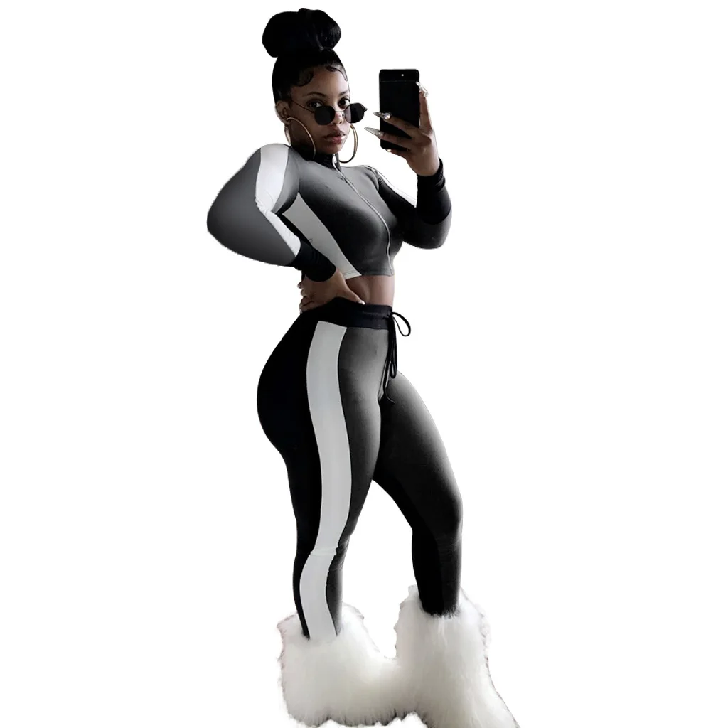 Imysen спортивный костюм Для женщин Демисезонный серый черный белый цвет с