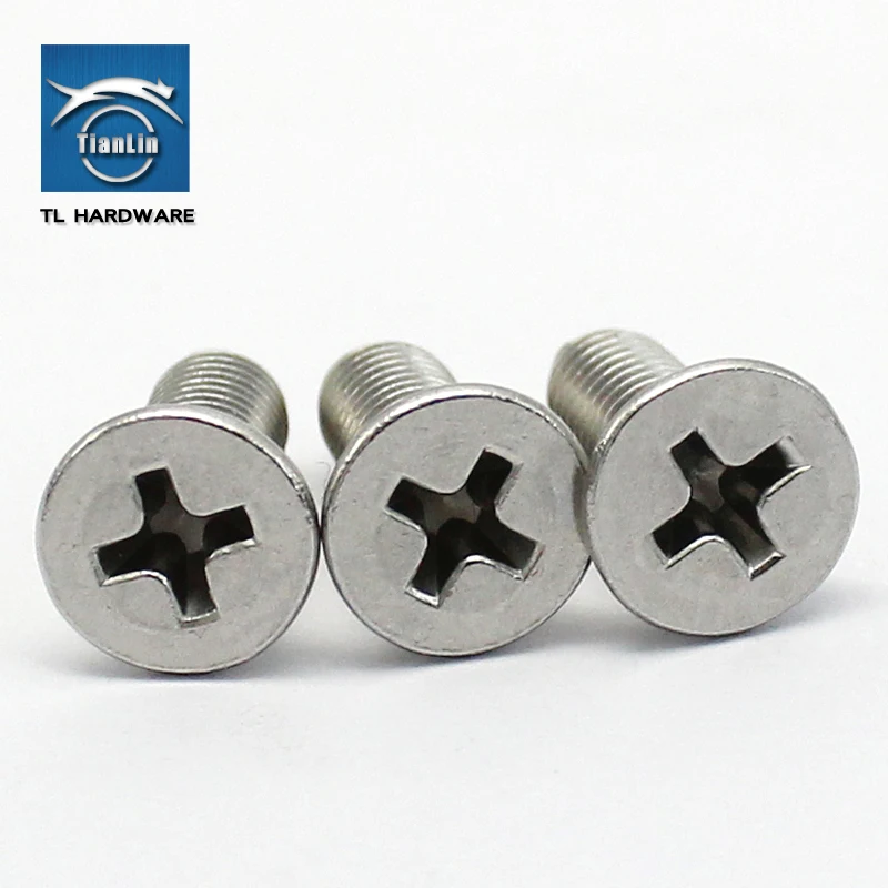 304 stainless steel flat screw countersunk head screws cross M4 M5 M6 | Обустройство дома