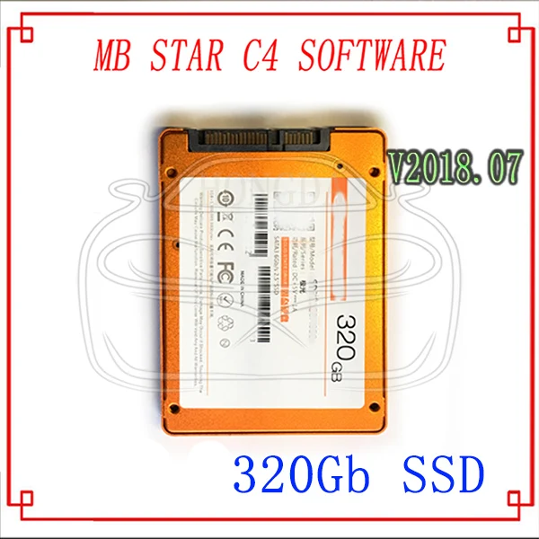 SSD with software Качество mb star C4/C5,07 новейшее полное программное обеспечение с 320 Гб HDD/SSD 07/ V Xentry/DTS/veдиамо MB SD Подключение 4 программного обеспечения - Цвет: SSD with software