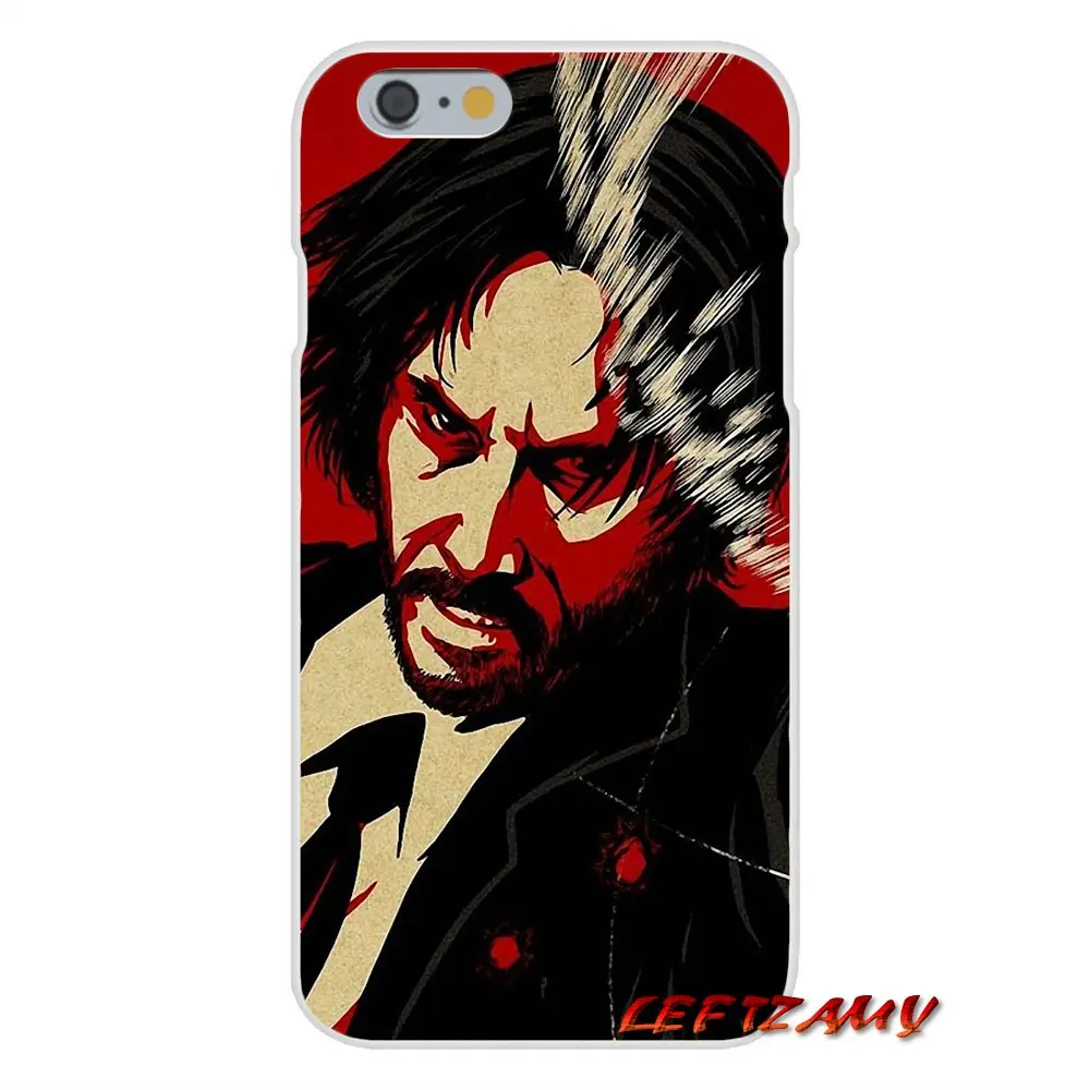For iPhone X 4 4S 5 5S 5C SE 6 6S 7 8 Plus John Wick Keanu Reeves Accessories Phone Shell Covers | Мобильные телефоны и