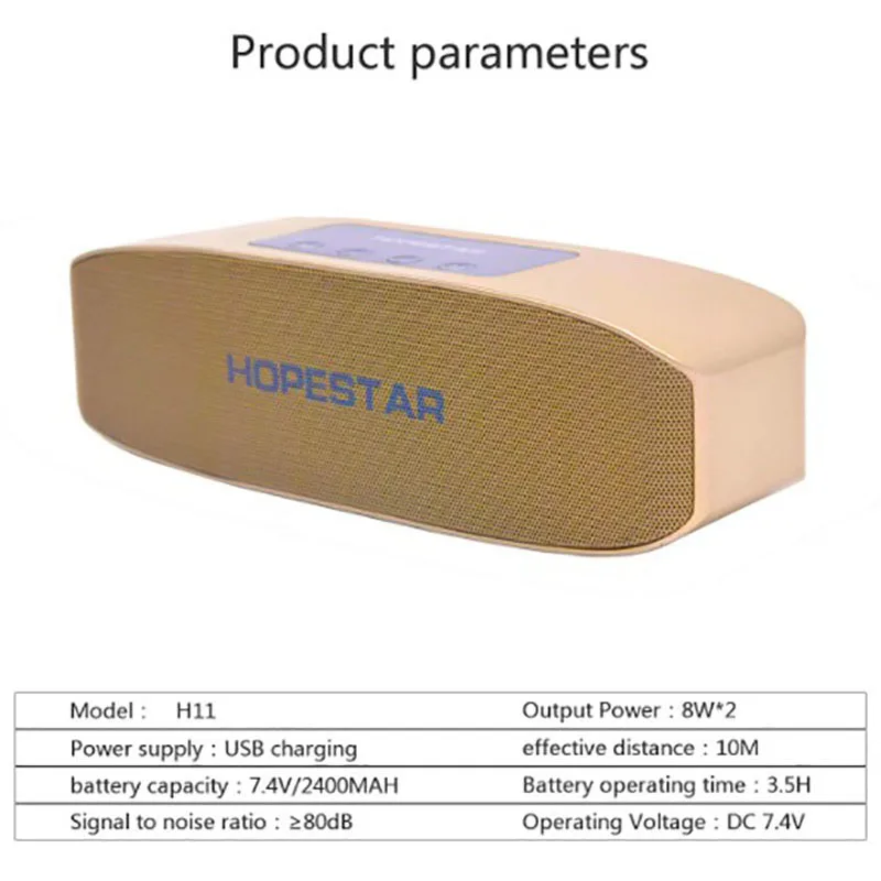 

Smart Bluetooth speaker 3D stereo effect HD phone call support TF card mobile power supply FM compatible with IOS and Android
