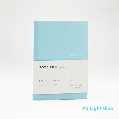 Light Blue Notebook A5 блокнот с обложкой 25 к тетрадь в твердой обложке крафт-Блокнот Канцелярские Товары для офиса и школы Papelaria notebook s и Journals - Цвет: Light Blue Notebook