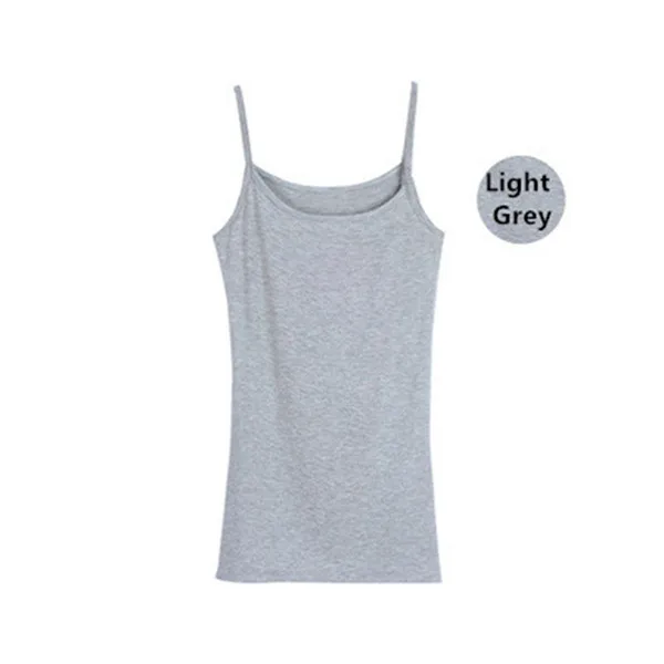 light grey Топ на бретелях, нижнее белье для женщин, женская летняя рубашка, женские сексуальные топы белого и черного цвета, женские топы без рукавов размера плюс 3XL 4XL Cami - Цвет: light grey