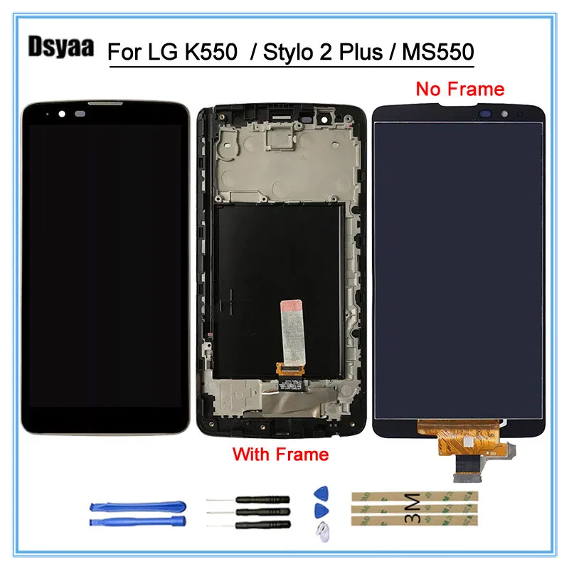 100% протестированный дисплей для LG Stylo 2 Plus 4G K550 MS550 LCD сенсорный экран дигитайзер