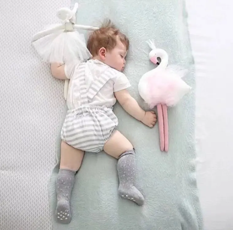 INS Long-legged gauze Swan doll Children's dolls stuffed animals toys for children cute plush flamingo Birthday gift | Игрушки и
