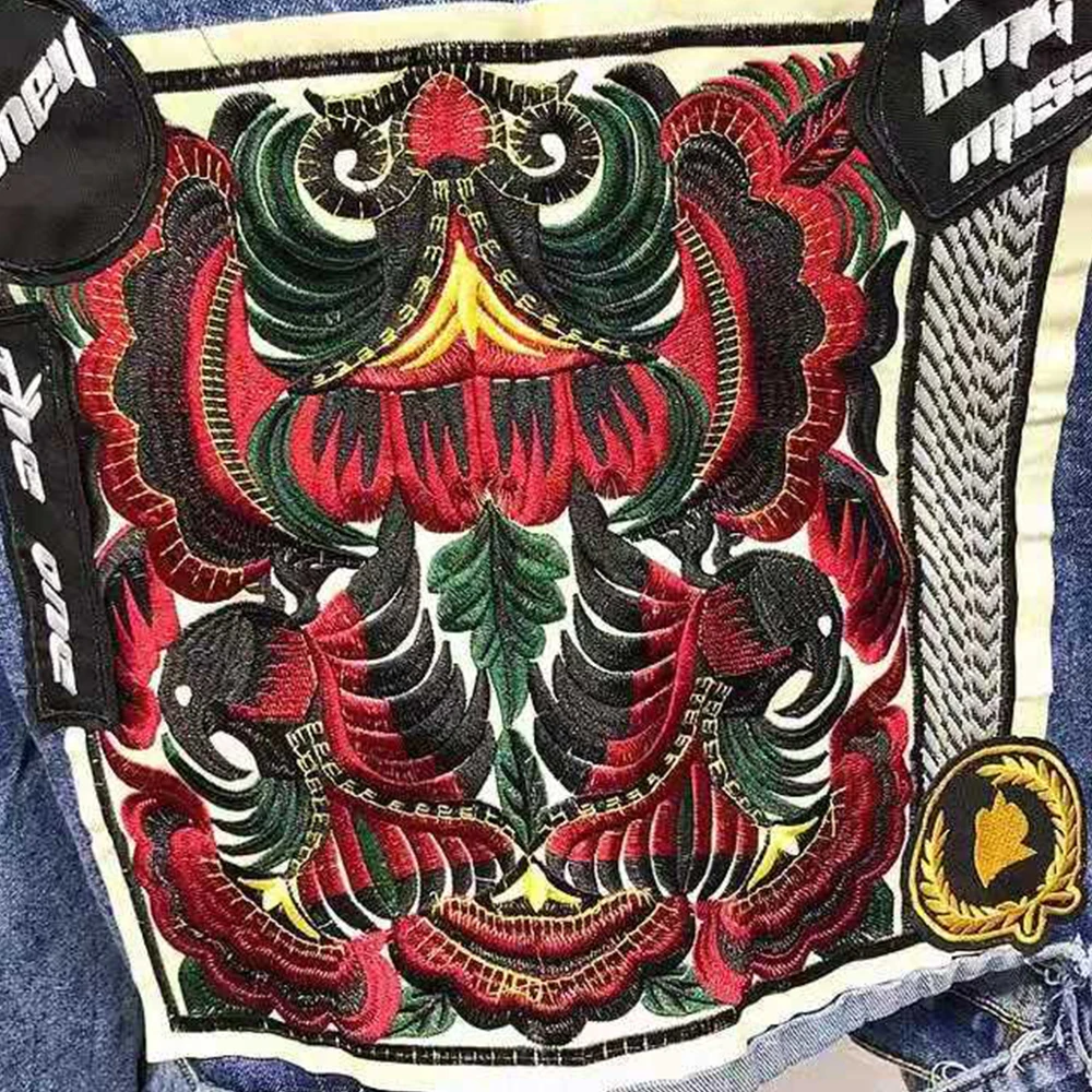 2 шт. большая модная вышивка Lucky Beast Patches пришивная футболка куртка значок