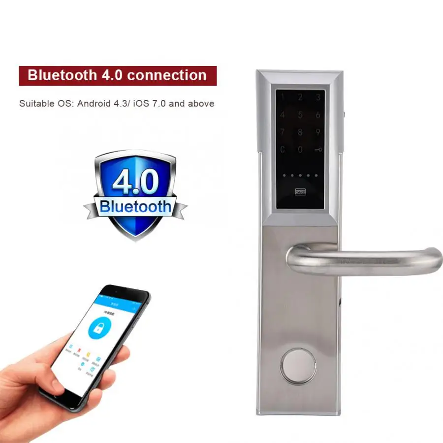 1 комплект Цифровой Дверной замок электронный Bluetooth умный дверной замок Smartcode без ключа сенсорный Пароль замок для дома шкафчик для гостиницы