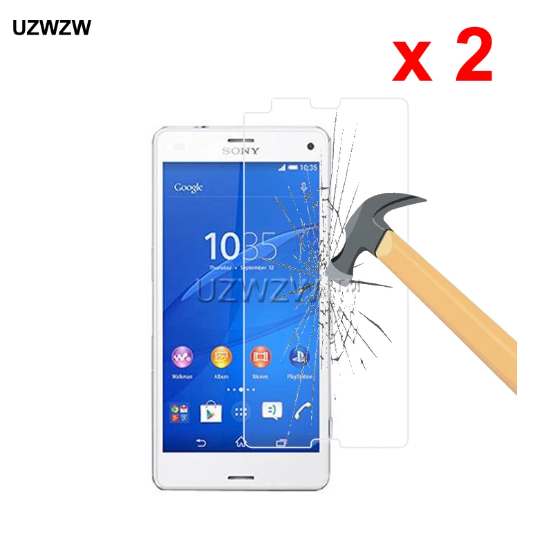 2 шт для sony Xperia Z3 Compact Закаленное стекло Защитная стеклянная пленка для экрана для sony Xperia Z3 Compact glass