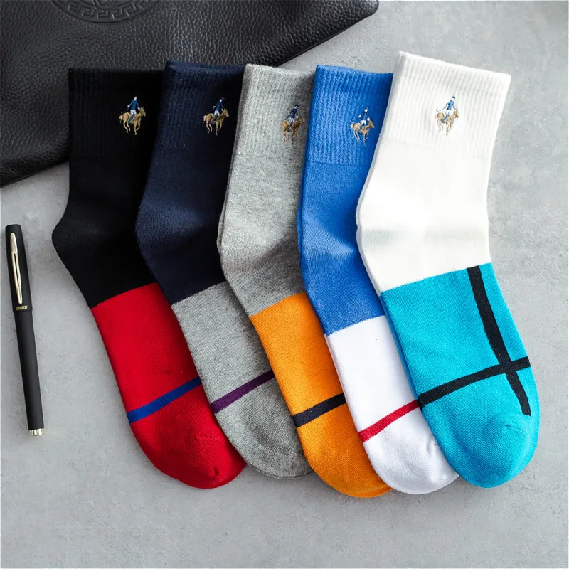 2019 бросился Стандартный для мужчин носки девочек осень новый Pier Polo Хлопок трубки