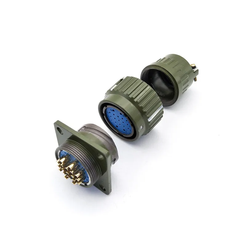 Военная Модель авиационный разъем позолоченный 19 контактов круглый армейский