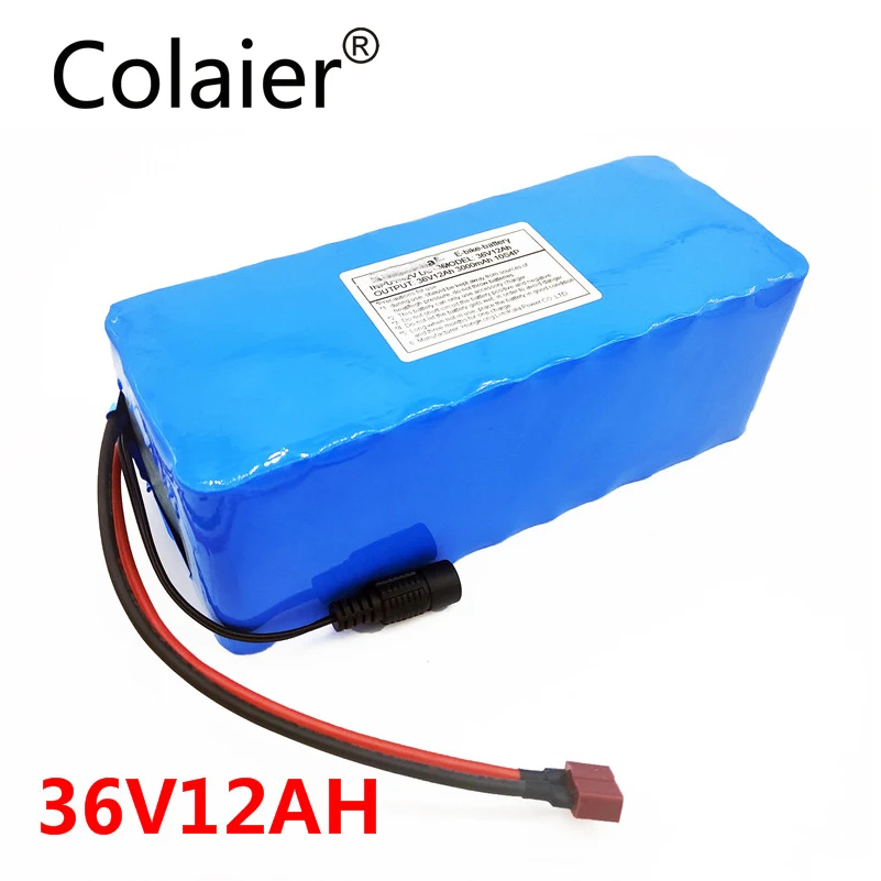 

Colaier electric bicycle battery pack 10S4P 36V 12ah 500W High Power and Capacity 42V Motorcycle Scooter with BMS