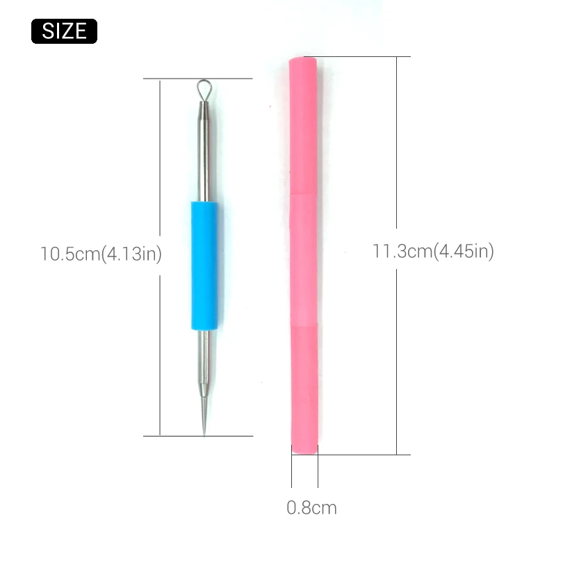 Brainbow 1 шт. силиконовая игла для удаления акне инструменты ухода за лицом удаление