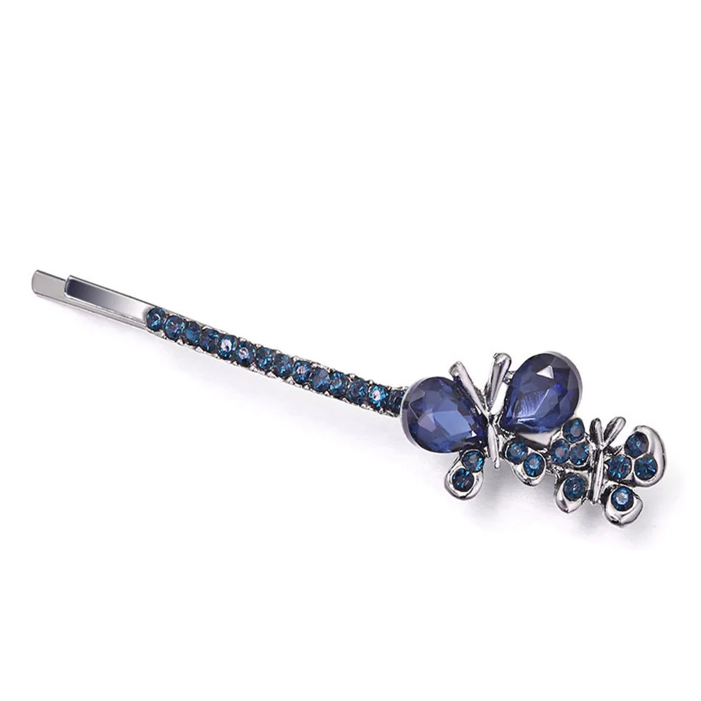 1 шт. заколки для волос с бабочками элегантные хрустальные стразы женщин девочек