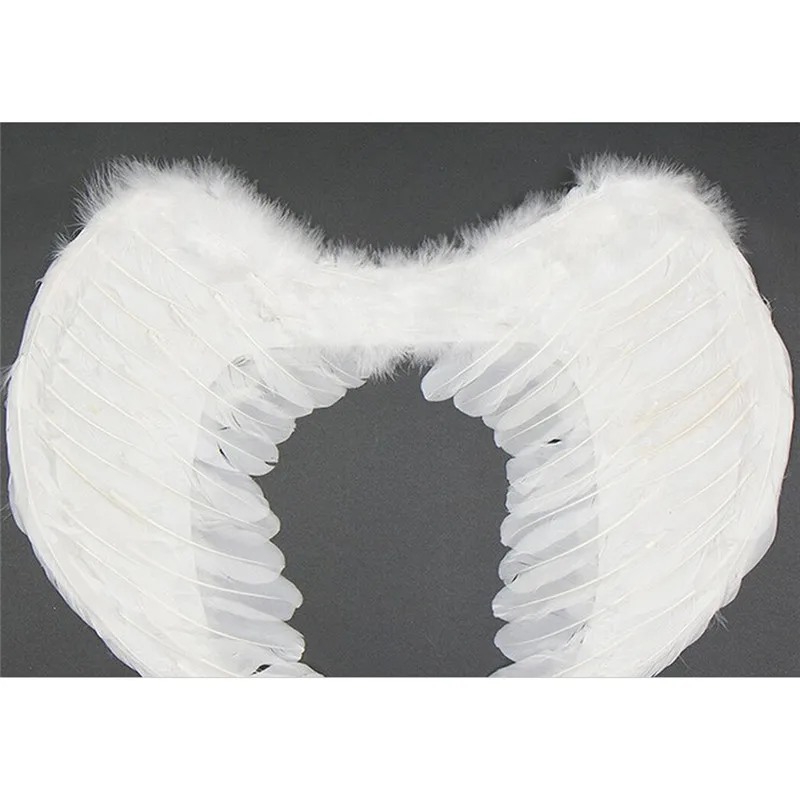 

New Chic Feather Fairy Angel Wings White/Black Festival Cosplay Beauty Dress Up Apparel Adult