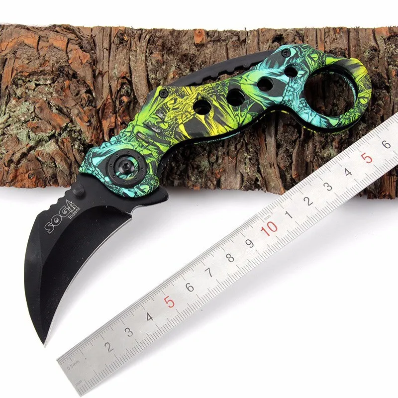 Новый 5 видов цветов складной нож Высокое качество охота кемпинг тактические