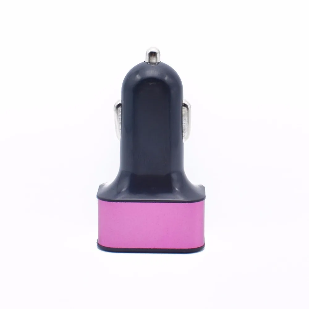 5 видов цветов 3 USB порта зарядное устройство для телефона автомобильное адаптер