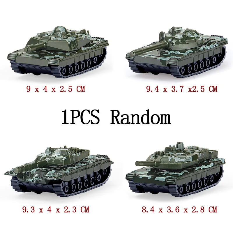 Green Tank Random 1 шт. мини-модель автомобиля из металлического сплава литая под давлением карманная модель танка игрушечные автомобили, вертолет в подарок для детей - Цвет: Green Tank Random
