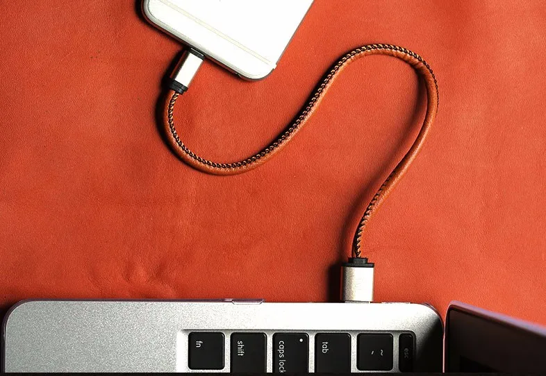 Брелок Тип C зарядный кабель Кожа питания дома стены Android Кабель зарядного