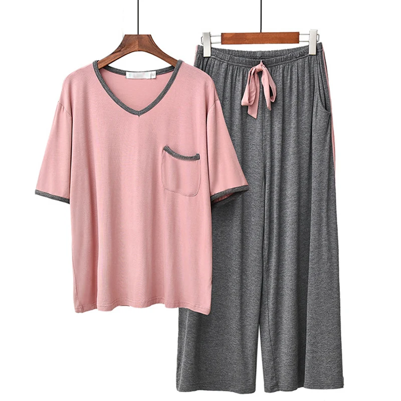Женский Повседневный костюм из двух предметов свободная футболка с коротким