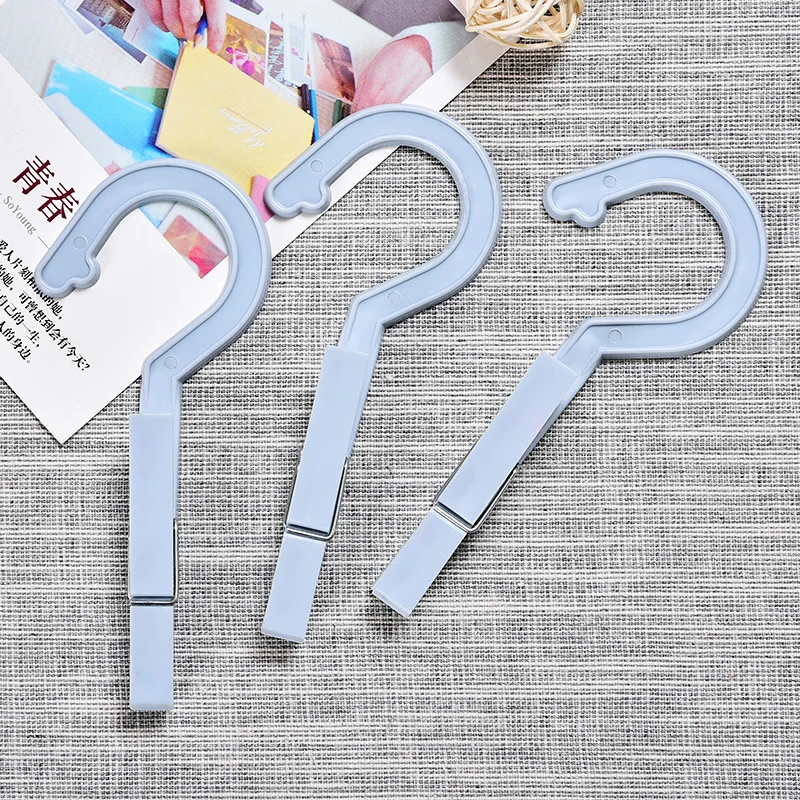 6 шт. пластиковые прищепки для одежды XZJJA переносные подвесные крючки зажимы