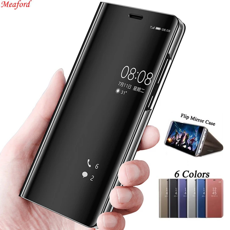 Чехол для Vivo Y95, умный зеркальный чехол, 6,22 дюймов, откидная подставка, кожаный чехол для телефона s, для Vivo Y91, чехол Y 91 95, чехол для Vivo Y95, чехол
