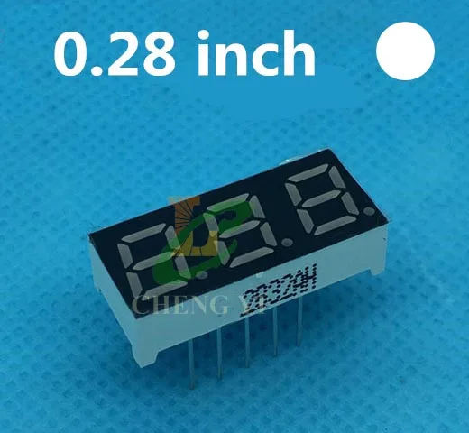 0 28 дюймовый красный светодиодный дисплей 3 Бит цифровая трубка &quot0 дюйма общий