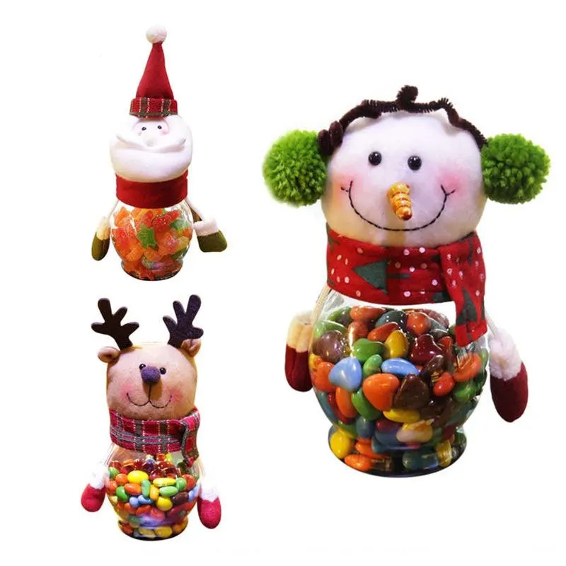 Hoomall плюшевые куклы с емкость для конфет коробка Дети новогодний подарок