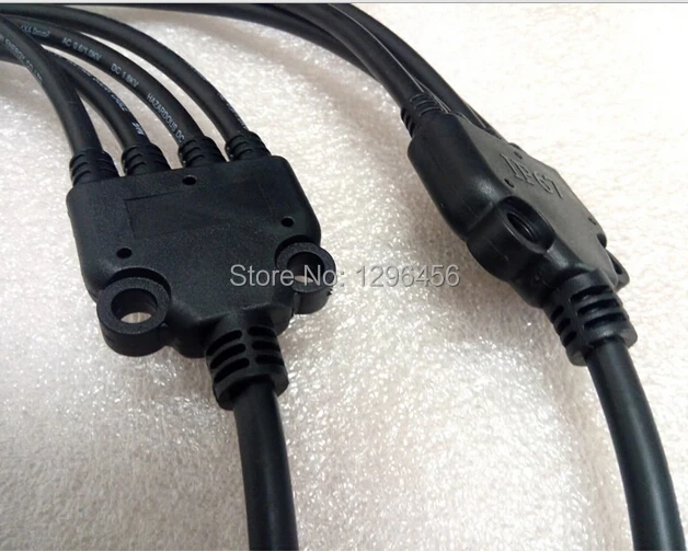 Параллельный Соединительный адаптер 1M4F + 4M1F стандарт TUV/UL 4-в-1 Y-разъем с кабелем 74 5