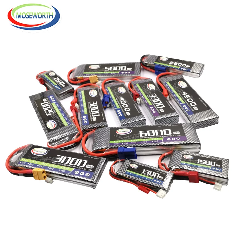 2 шт./упак. батарей RC 2S LiPo Батарея 7 4 v 1100 мА/ч 30C для радиоуправляемый самолет