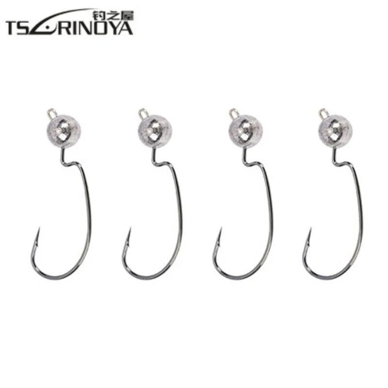 Tsurinoya 10 шт./3.5g 8 шт./5g/ 6 шт./7 г крючок с бородкой из высокоуглеродистой стали широкий