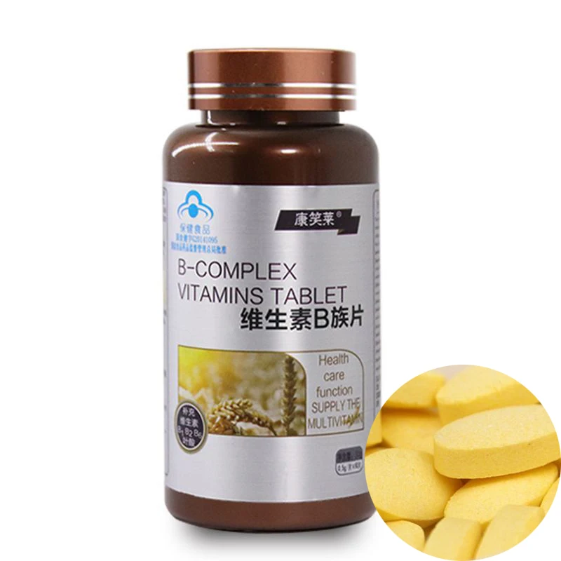 60 шт. натуральный витамин В для взрослых В1 В2 В6 В12 снятия усталости и
