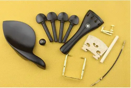 

1 set high quality ebony violin parts 4/4 full size, Violin Accessories