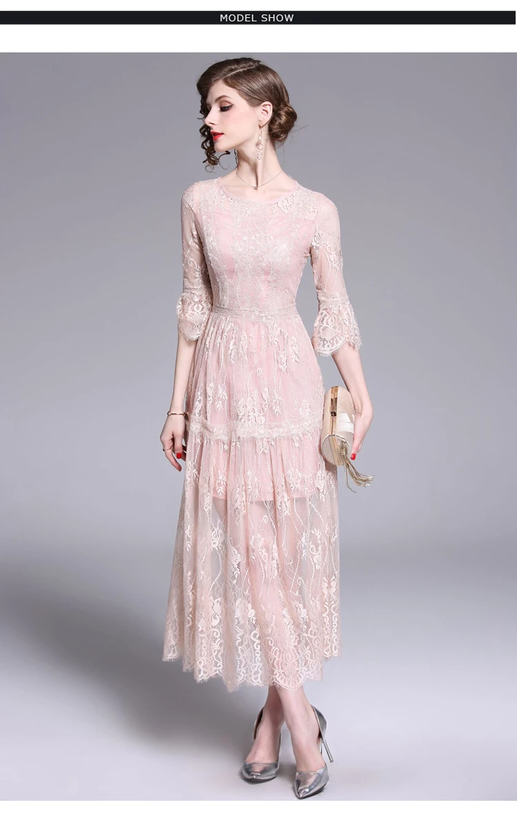 Винтажные модные вечерние женские платья больших размеров XXL расклешенный