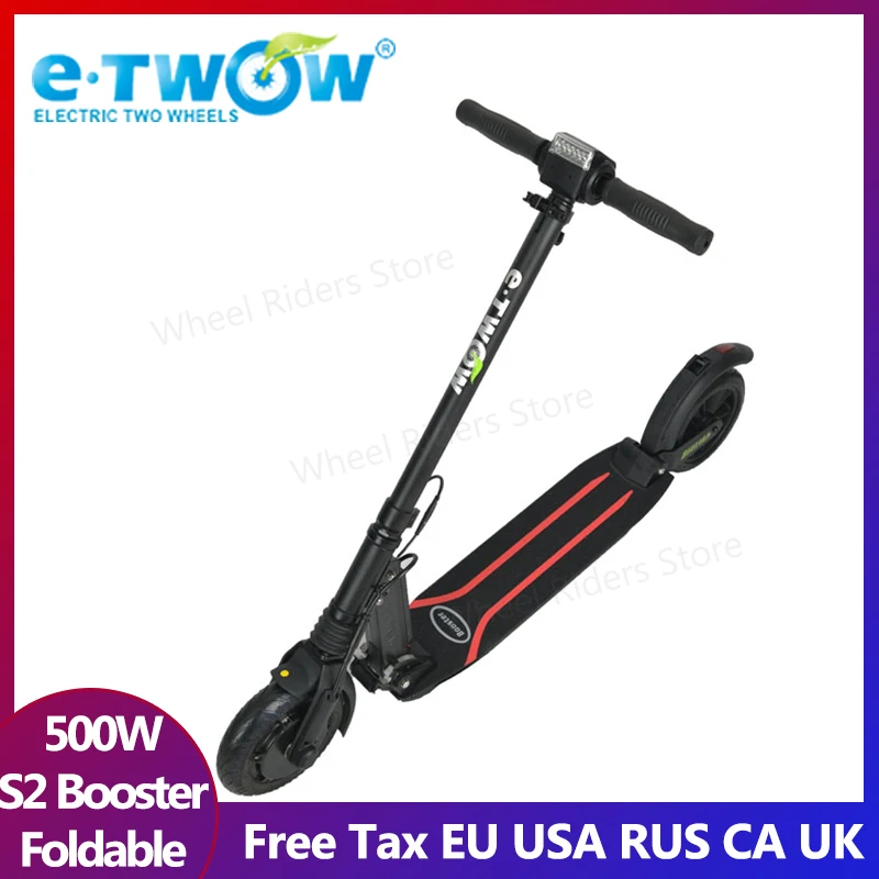 Новинка! электрический скутер 500 Вт etwow trottinette e twow s2 booster S2 с цветным дисплеем, складной мини Смарт для взрослых