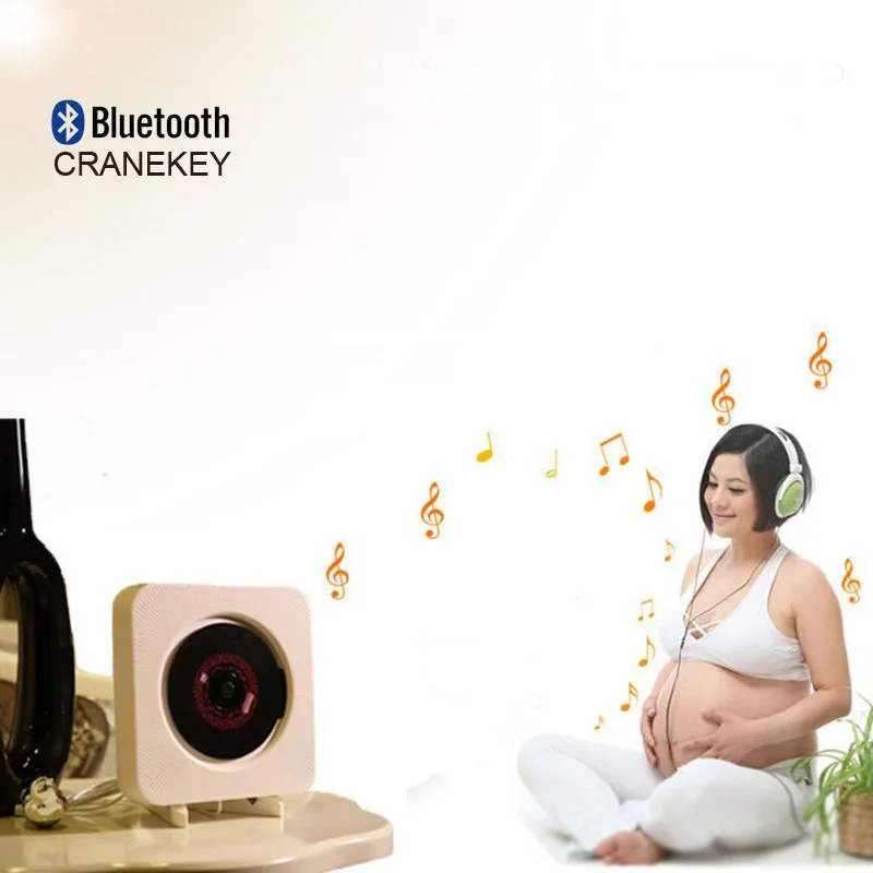 Cranekey настенный CD плеер Bluetooth fm радио стерео пренатальная высококачественный