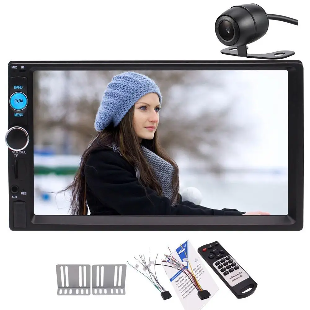 Автомобильный стерео Bluetooth In Dash 2 Din аудиоприемник MP5 плеер/USB/SD карта/AUX/FM радио