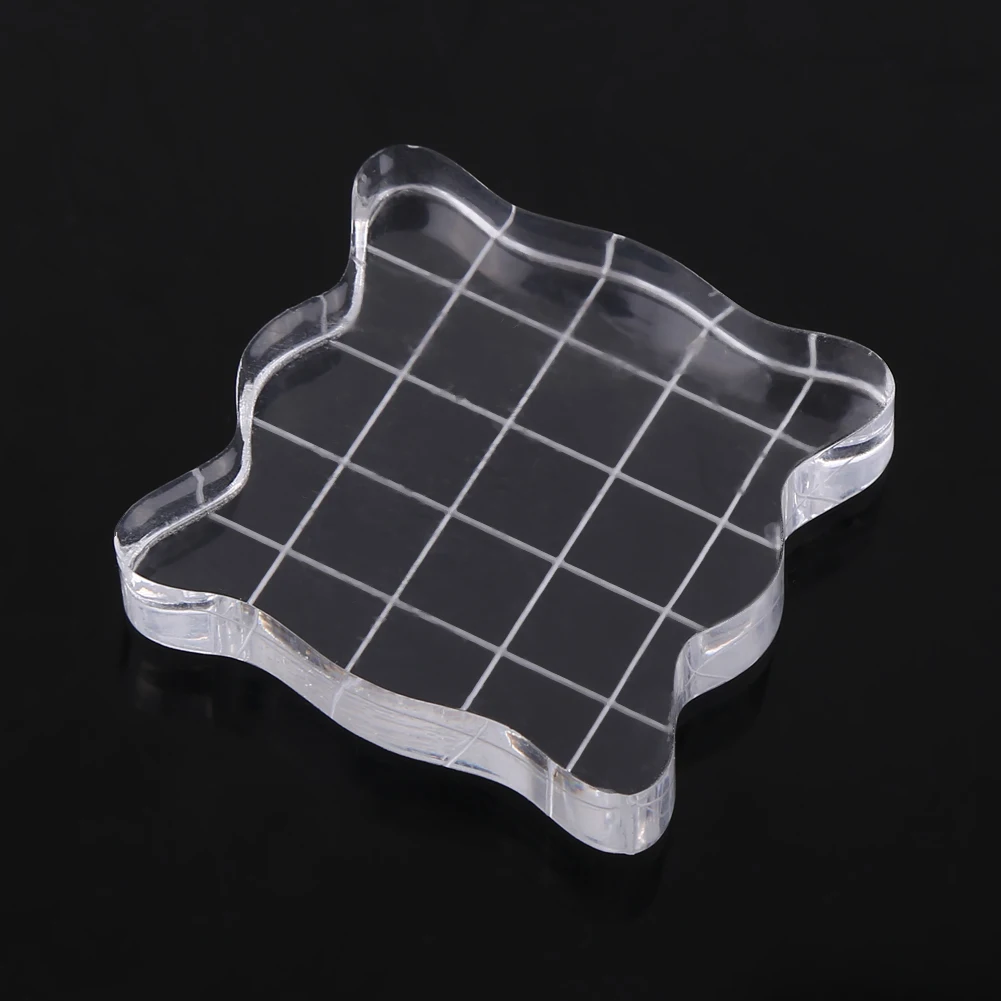 Transparent Clear Acrylic Block Pad for Scrapbooking Color Stamping Process Essential Tools | Дом и сад
