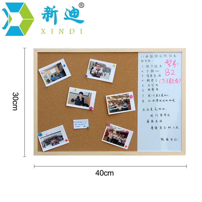 XINDI 30*40 см белая доска из пробкового дерева, комбинация 3:1, сухая салфетка, доска для рисования из соснового дерева, новая магнитная белая доска