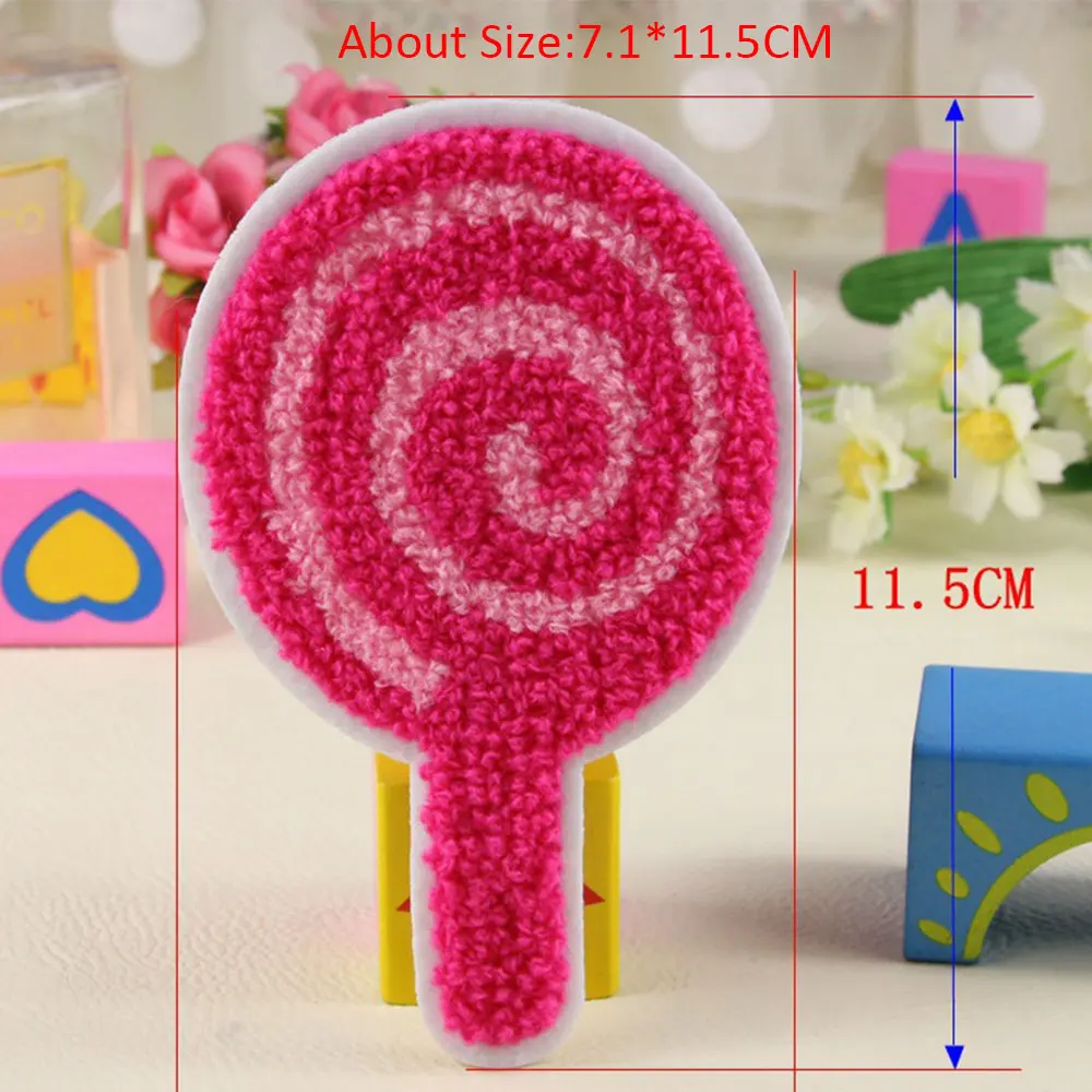 Леденец нашивки Значки для одежды вышитые патчи приклеивания утюгом аппликация