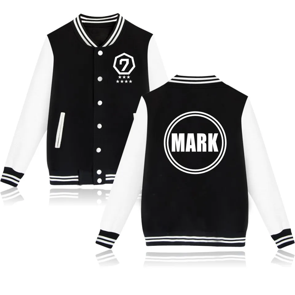 2018 весна осень хлопок флис GOT7 толстовки Mark Jackson JB BamBam JinYoung YuGyeom куртка свитшоты